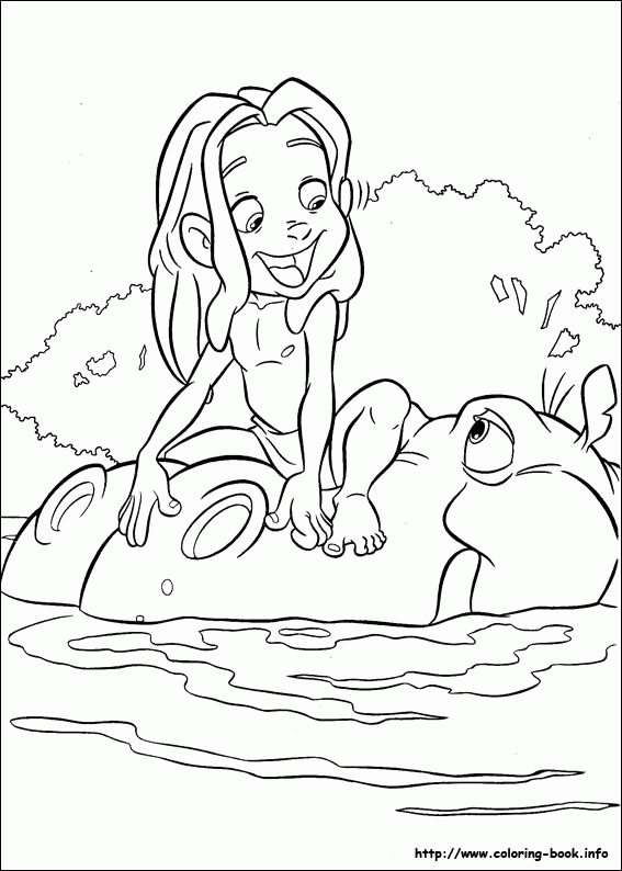 Tarzan kolorowanki